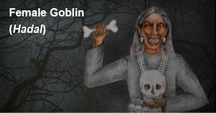 female goblin or hadal type of ghost